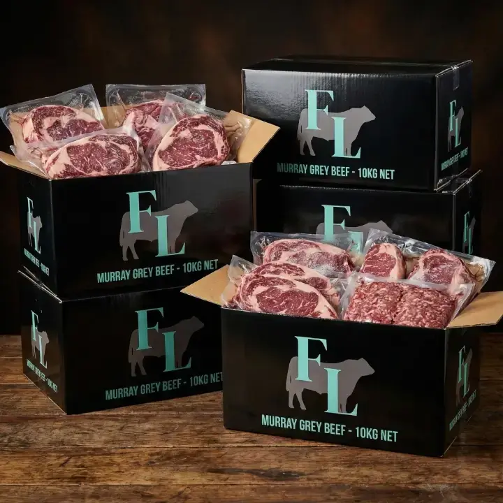 Ferguson Livestock Murray Grey beef packed and ready for the freezer